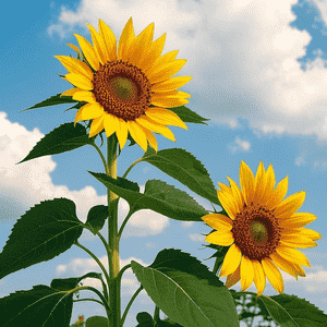 Common sunflower(Helianthus annuus)