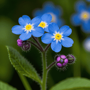 Woodland forget-me-not(Myosotis sylvatica)